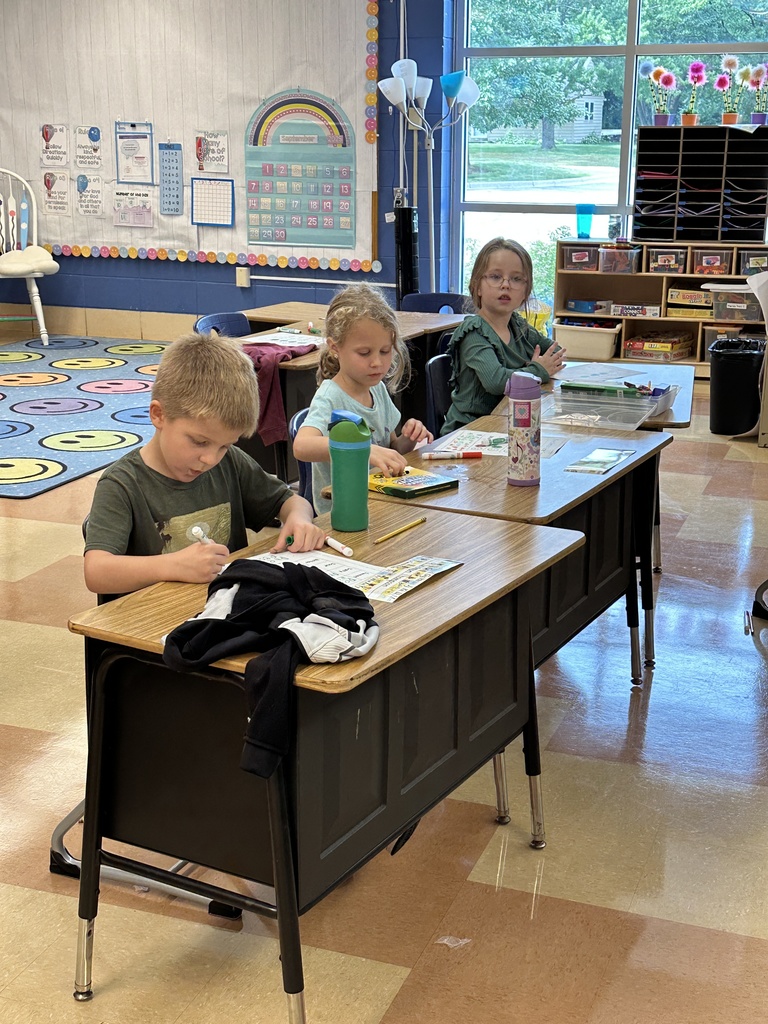 students working at their desks