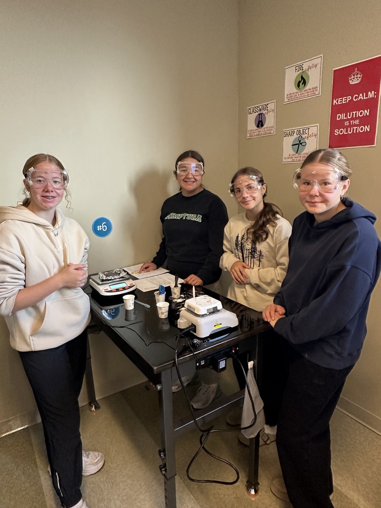 students working on a science lab