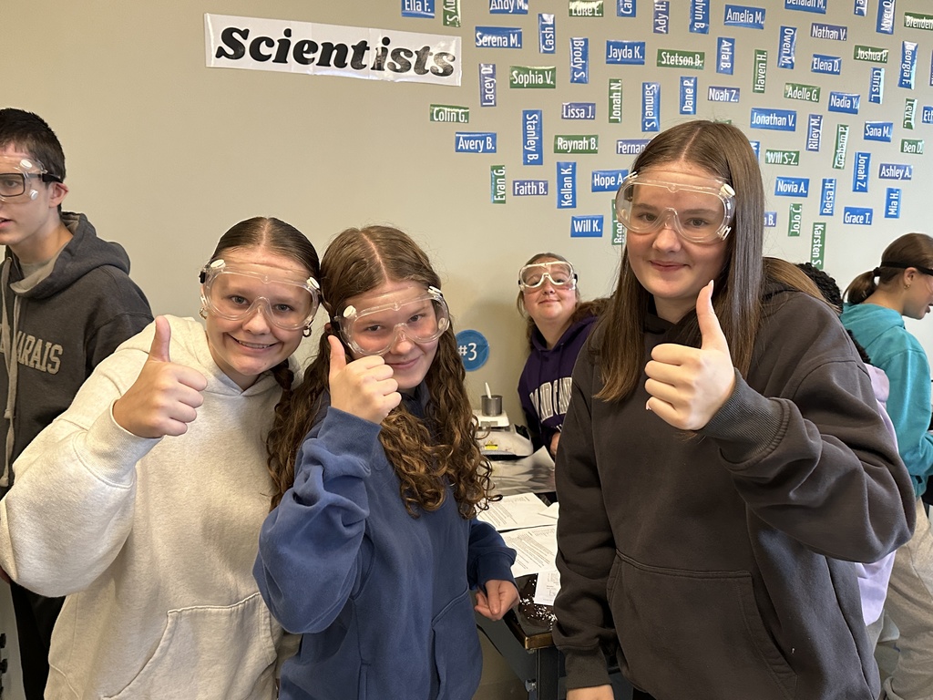 students working on a science lab