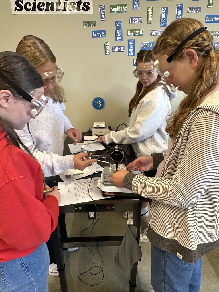 students working on a science lab