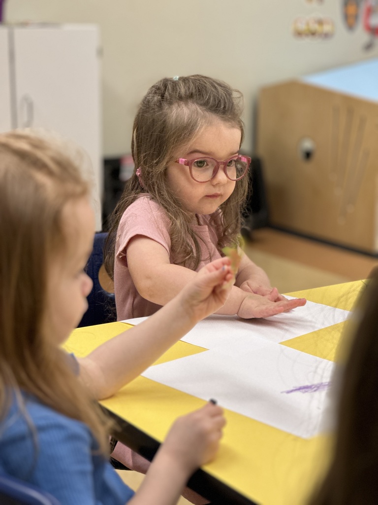 Pre-k student coloring