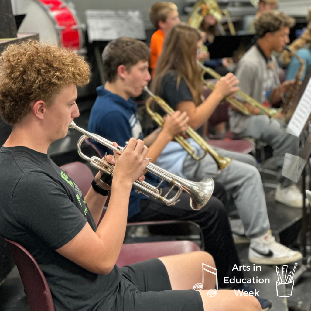 band students practicing