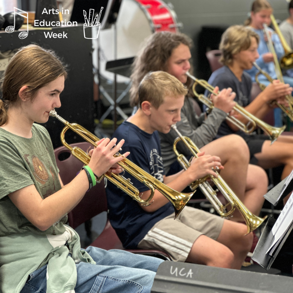 band students practicing