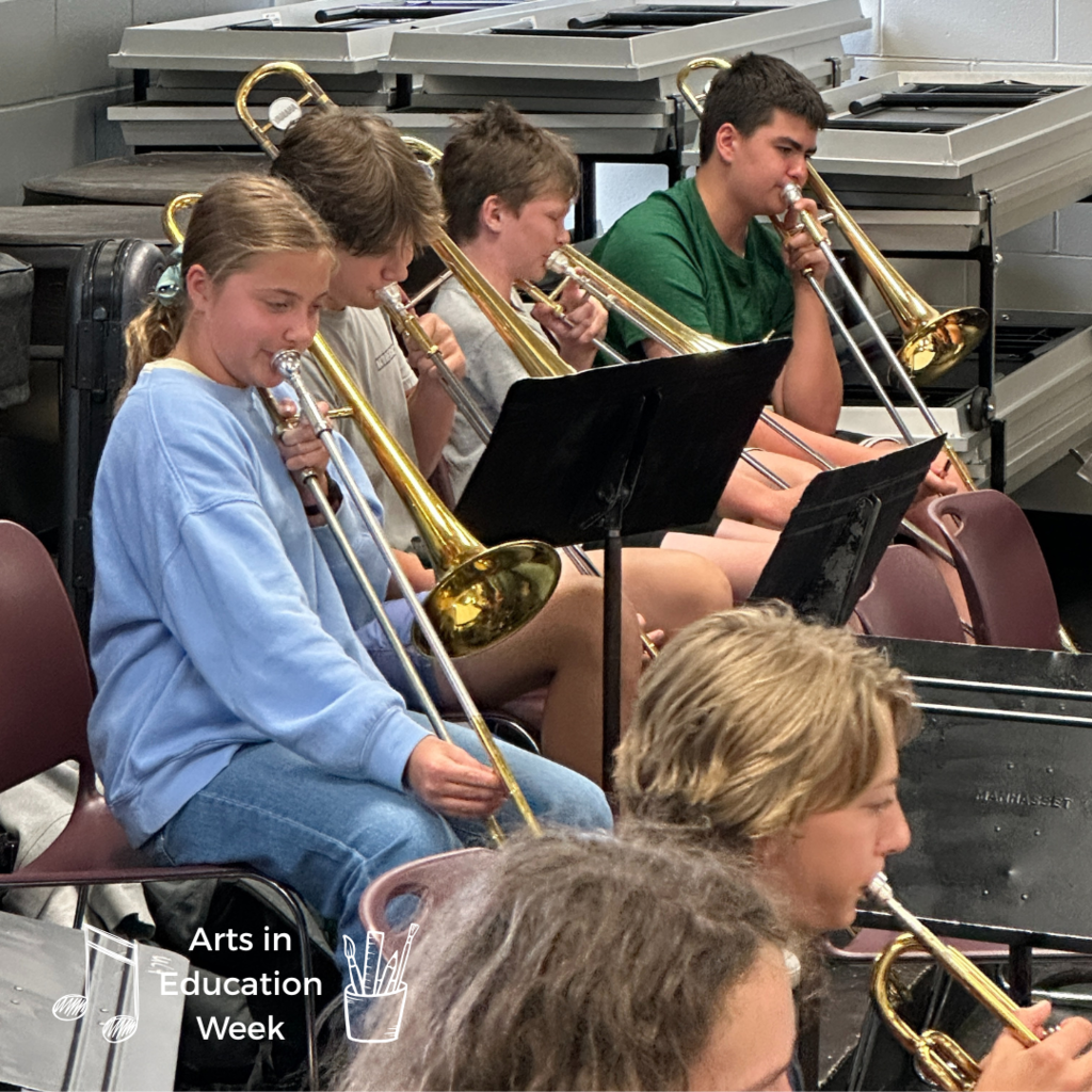 band students practicing