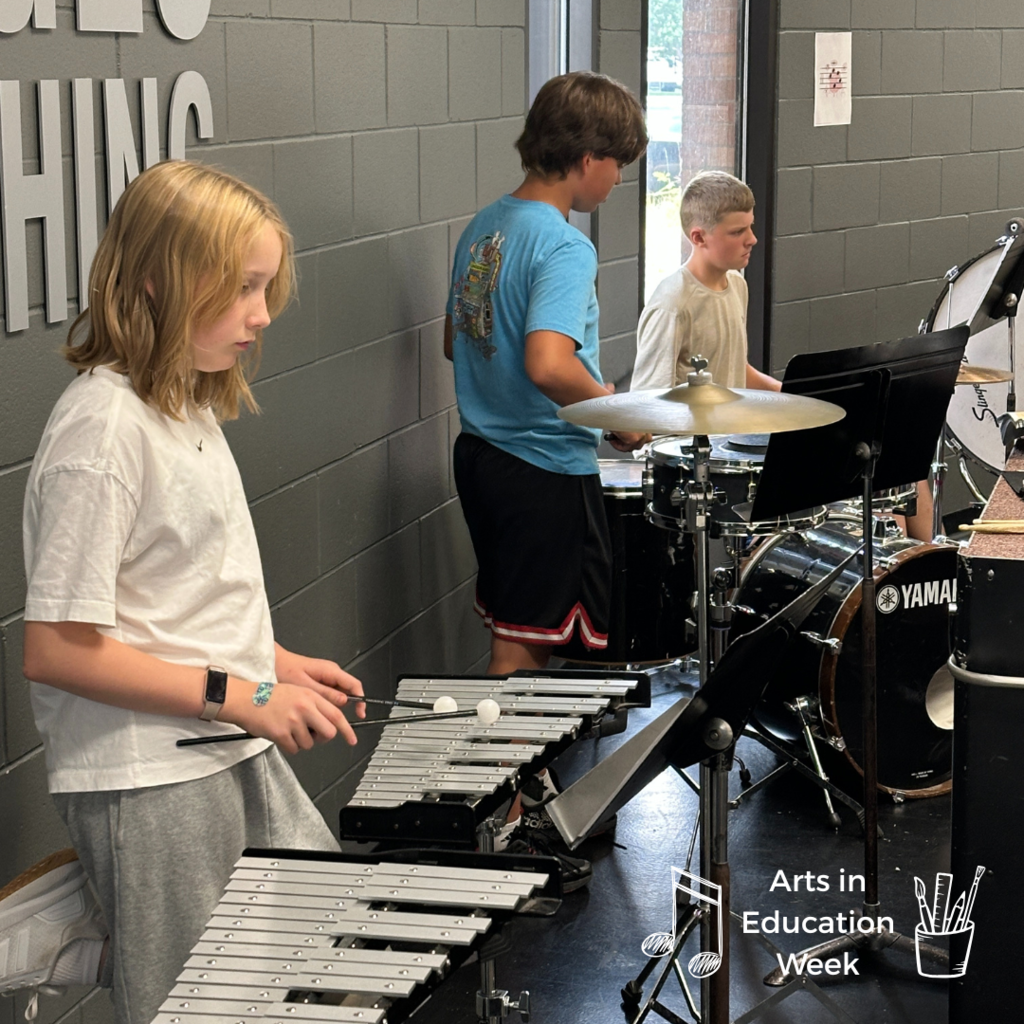 band students practicing