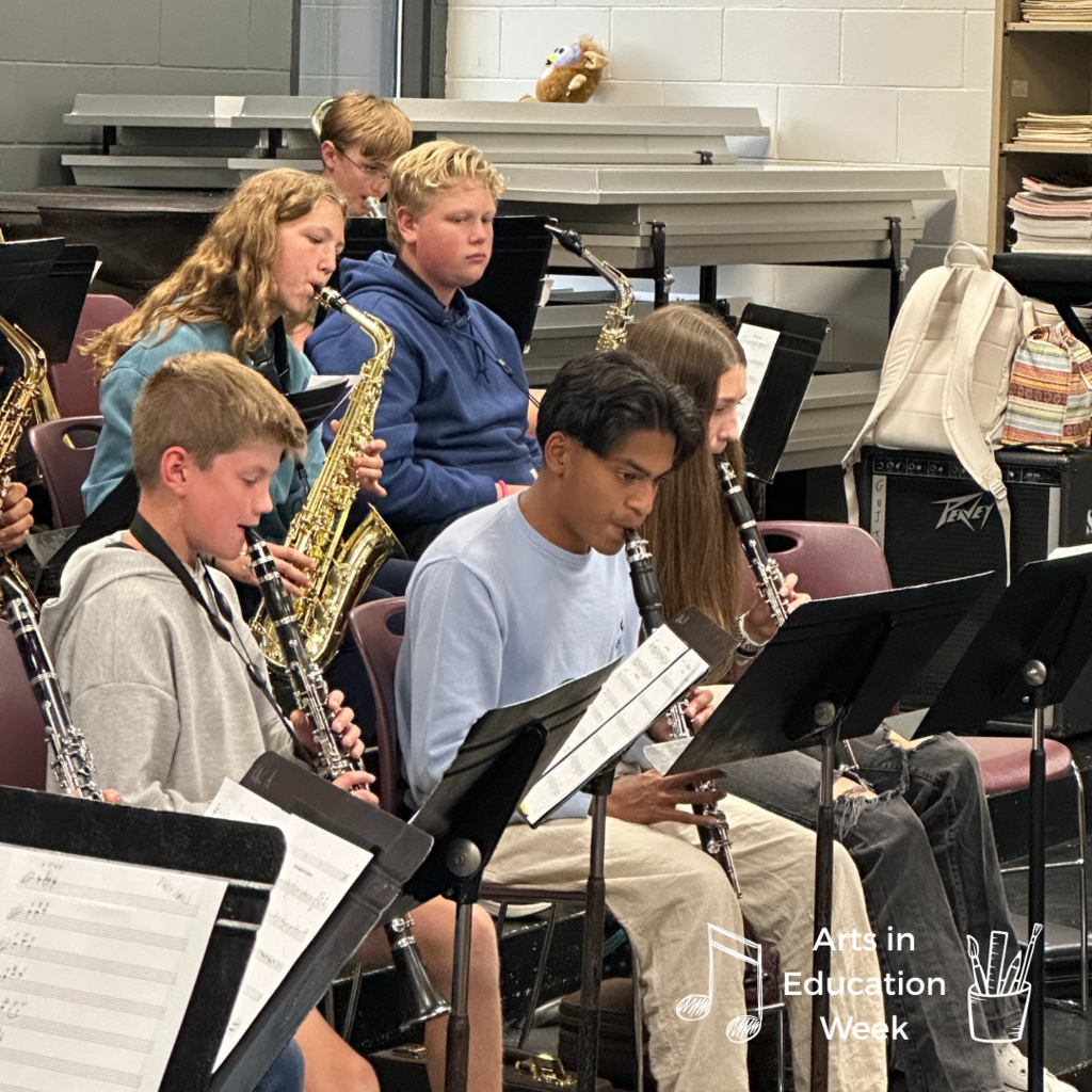 band students practicing