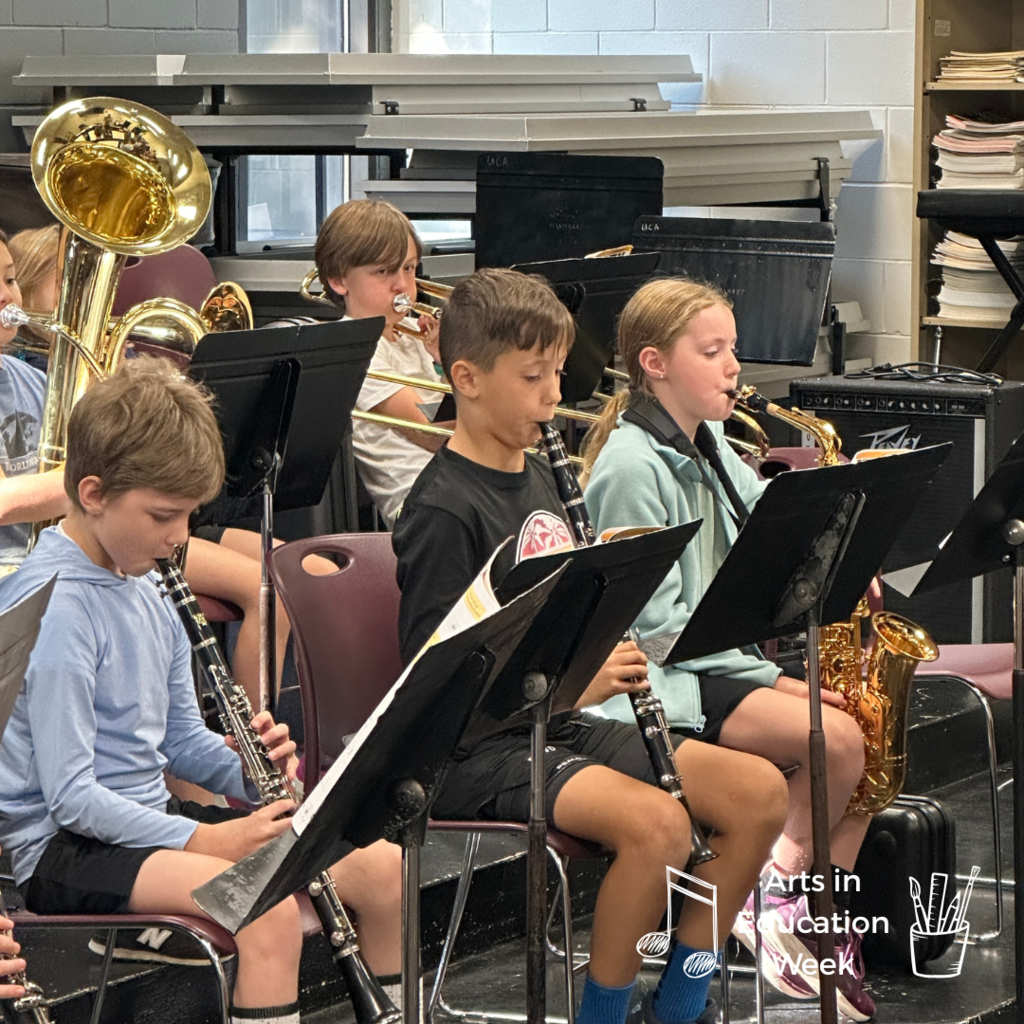 band students practicing