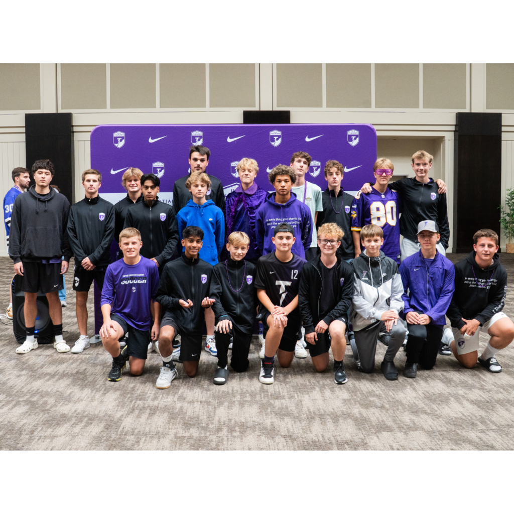 group photo of varsity boys soccer team