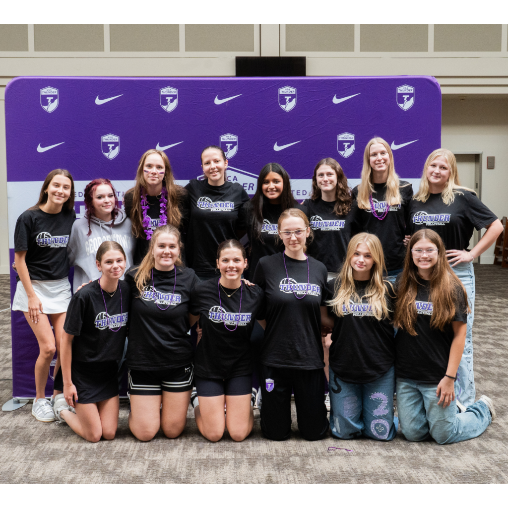 group photo of varsity girls volleyball players