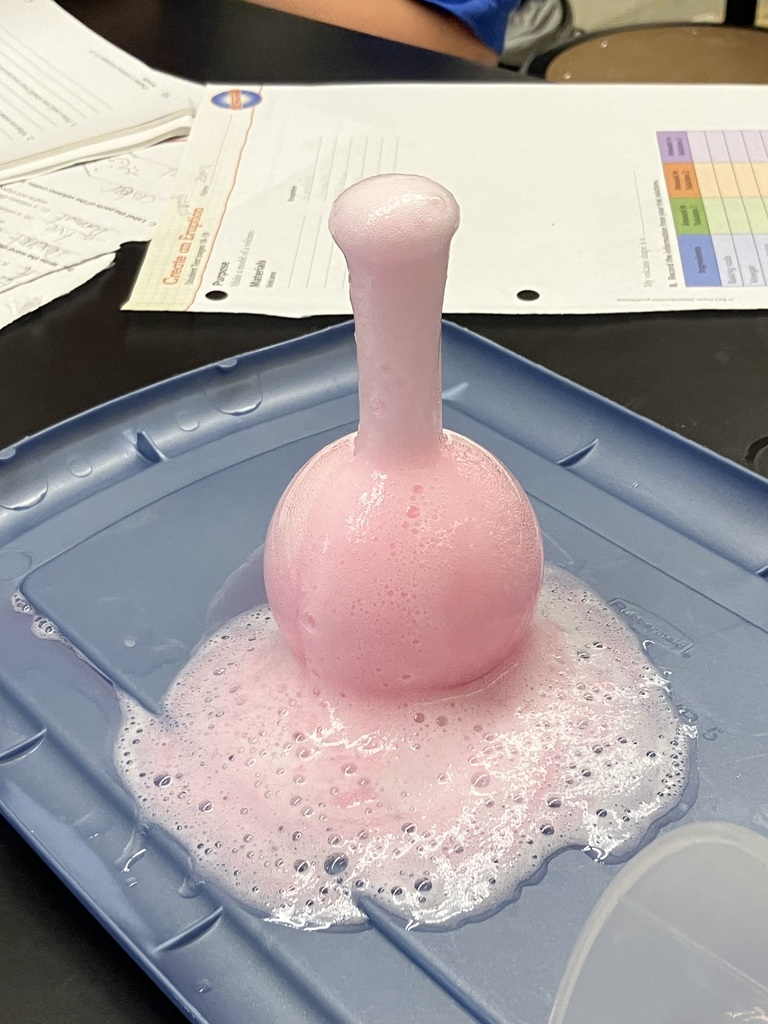 science experiment to mimic a volcanic eruption