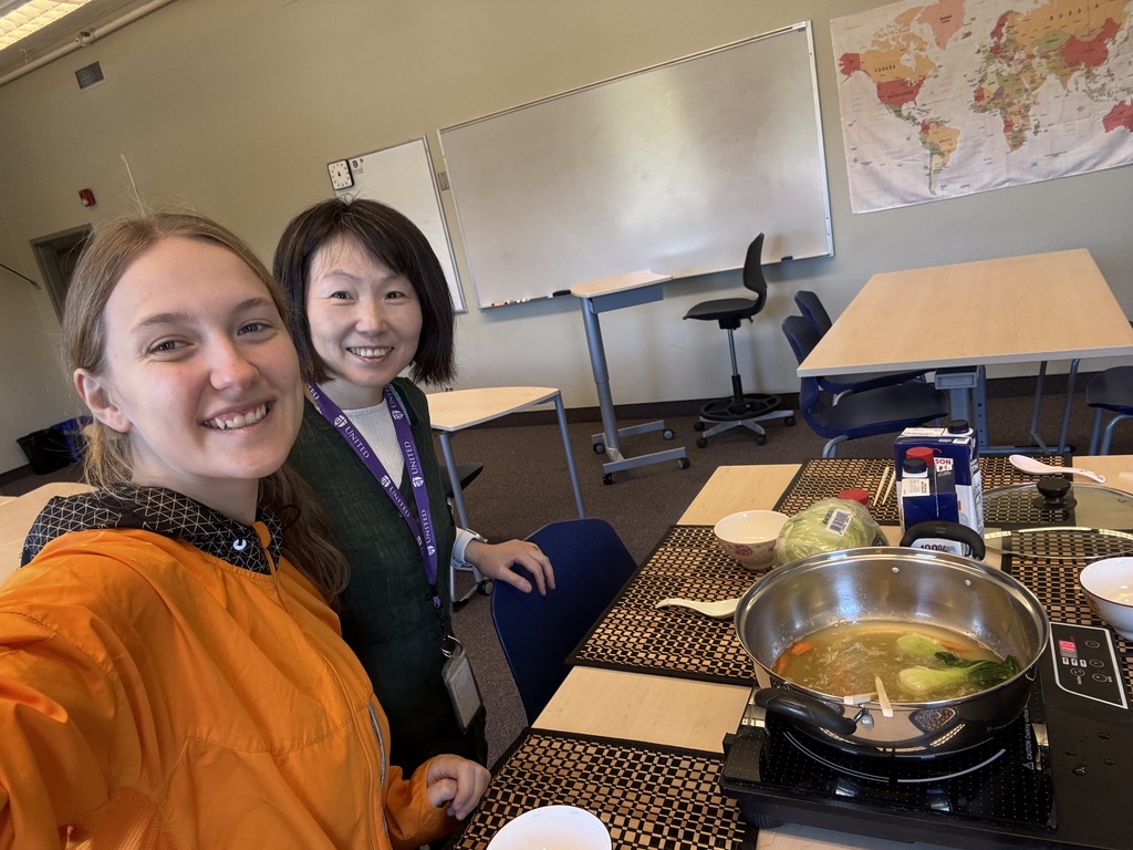 Chinese students tasting Hot Pot
