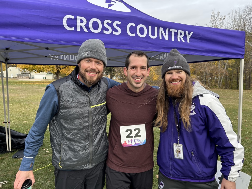 three male runners after the thunder run