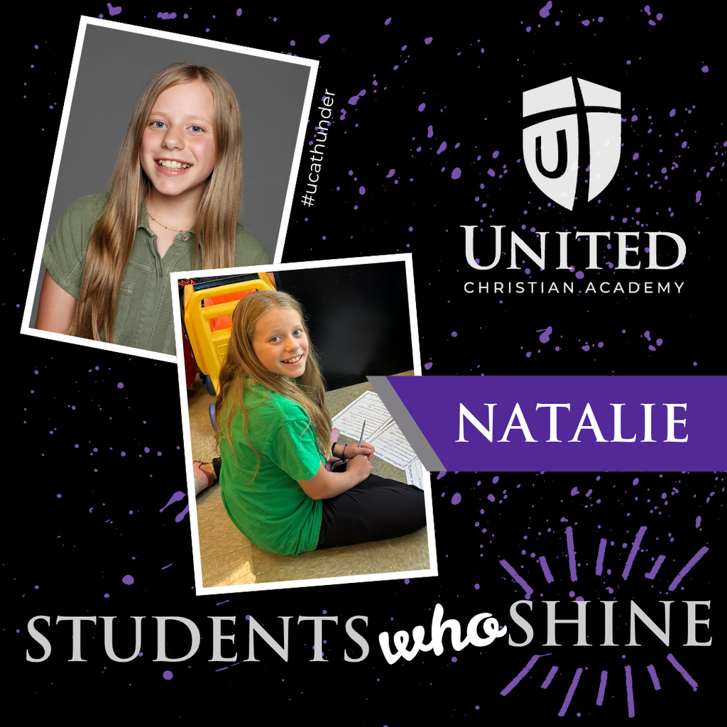 students who shine graphic with two pictures of a 5th grade girl