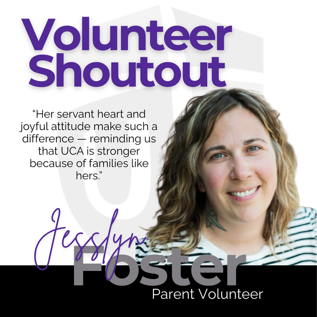 graphic with a headshot and quote to honor one of our top volunteers