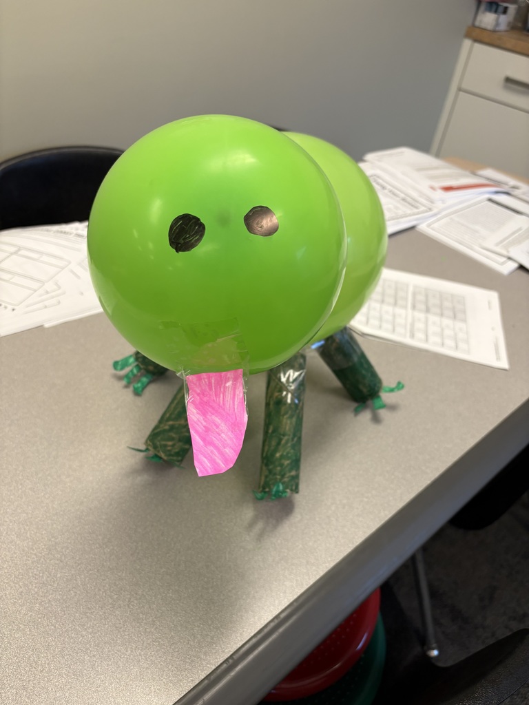 students making a balloon float based off of the "Balloons Over Broadway" story