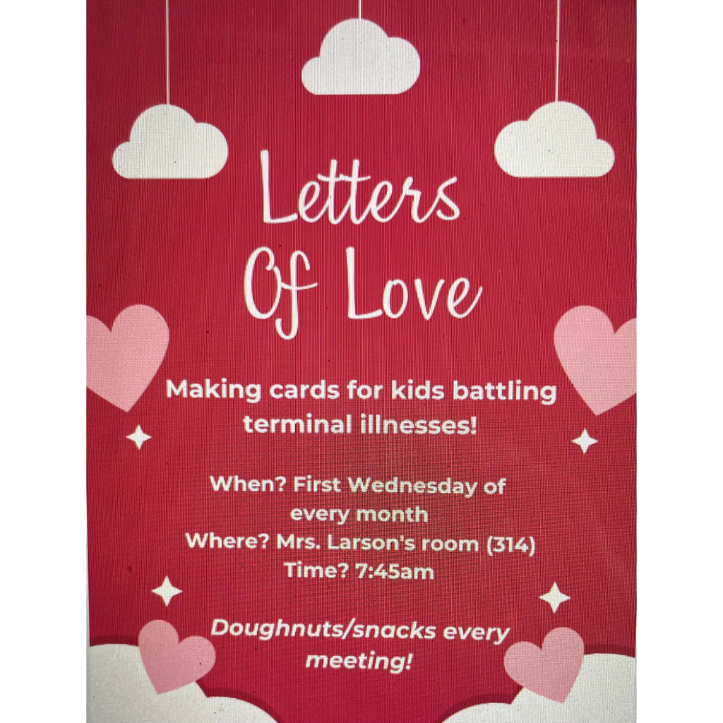 flyer of information about card making event