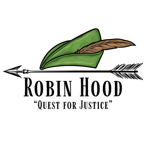 logo for a ministry production called Robin Hood - Quest for Justice