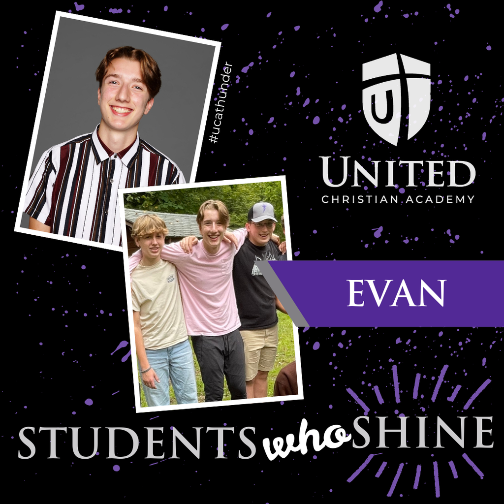 students who shine graphic with pictures of a high school boy