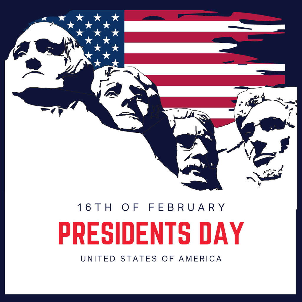 graphic with an american flag and Mount Rushmore