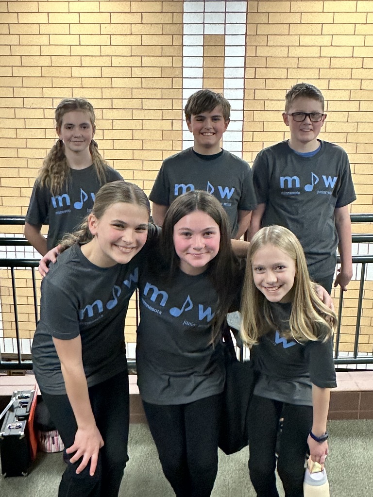 group photo of 5th and 6th grade students who participated in an honor band