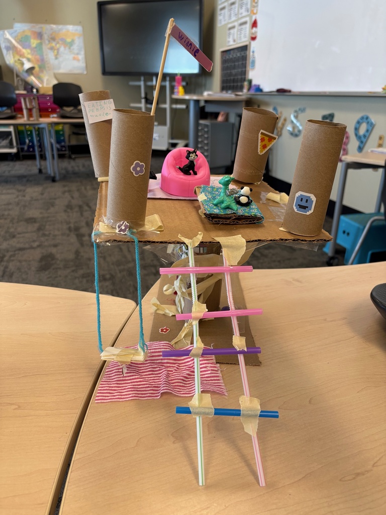 "house" created out of cardboard