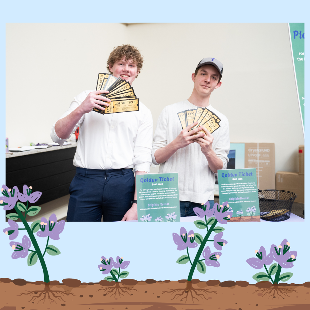 high school students selling "Golden Tickets"