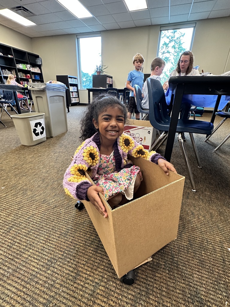 students working on craft projects