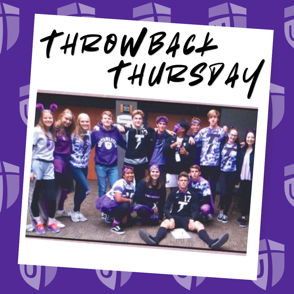 students dressed up in school spirit