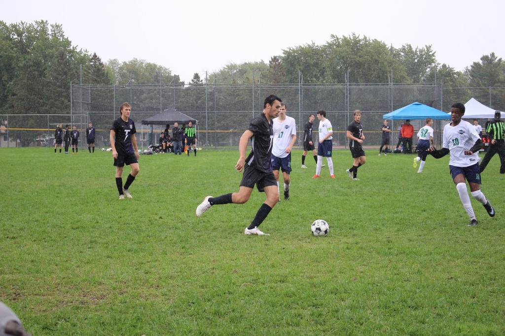 boys playing soccer