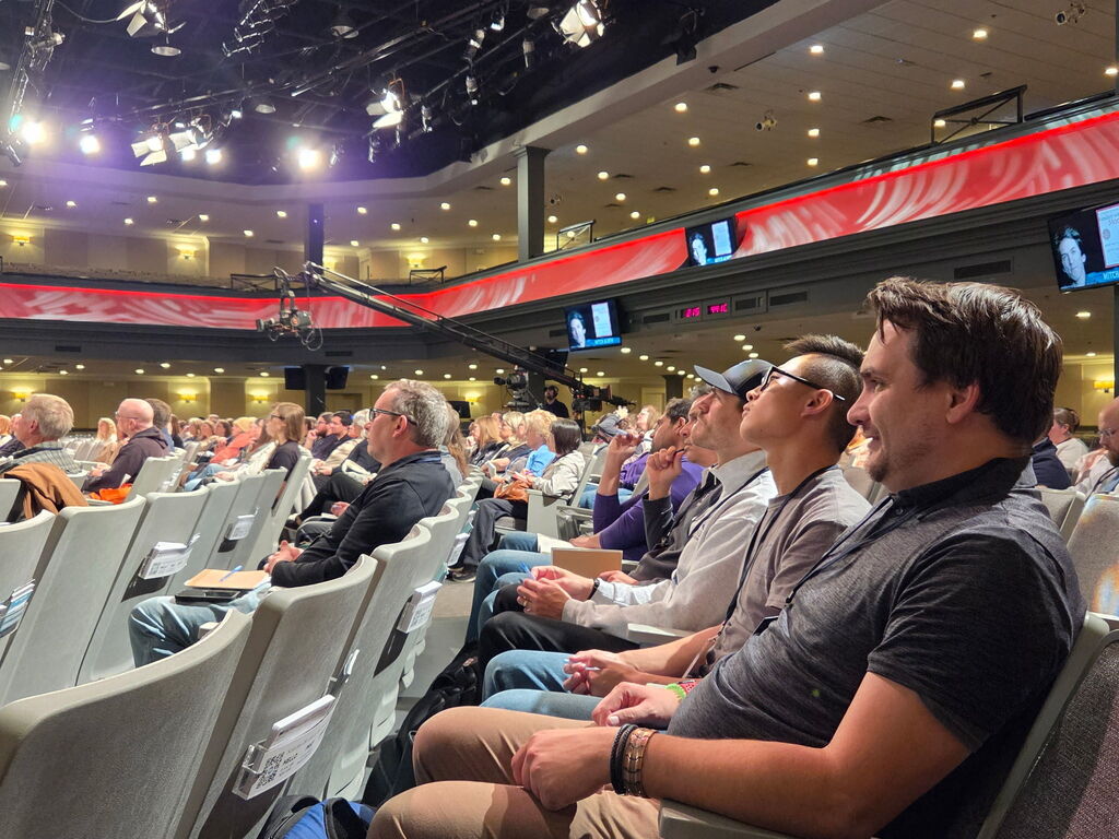 people sitting in an auditorium