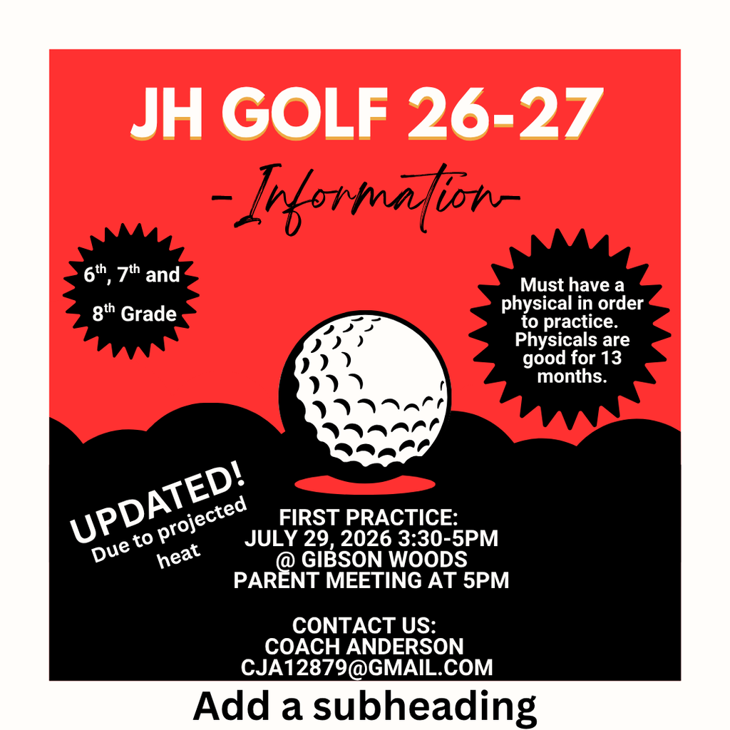 JH Golf Update