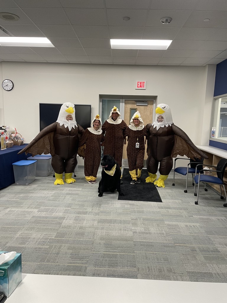 Our PTO Eagles, Officer Bailey Eagle, and Rocco