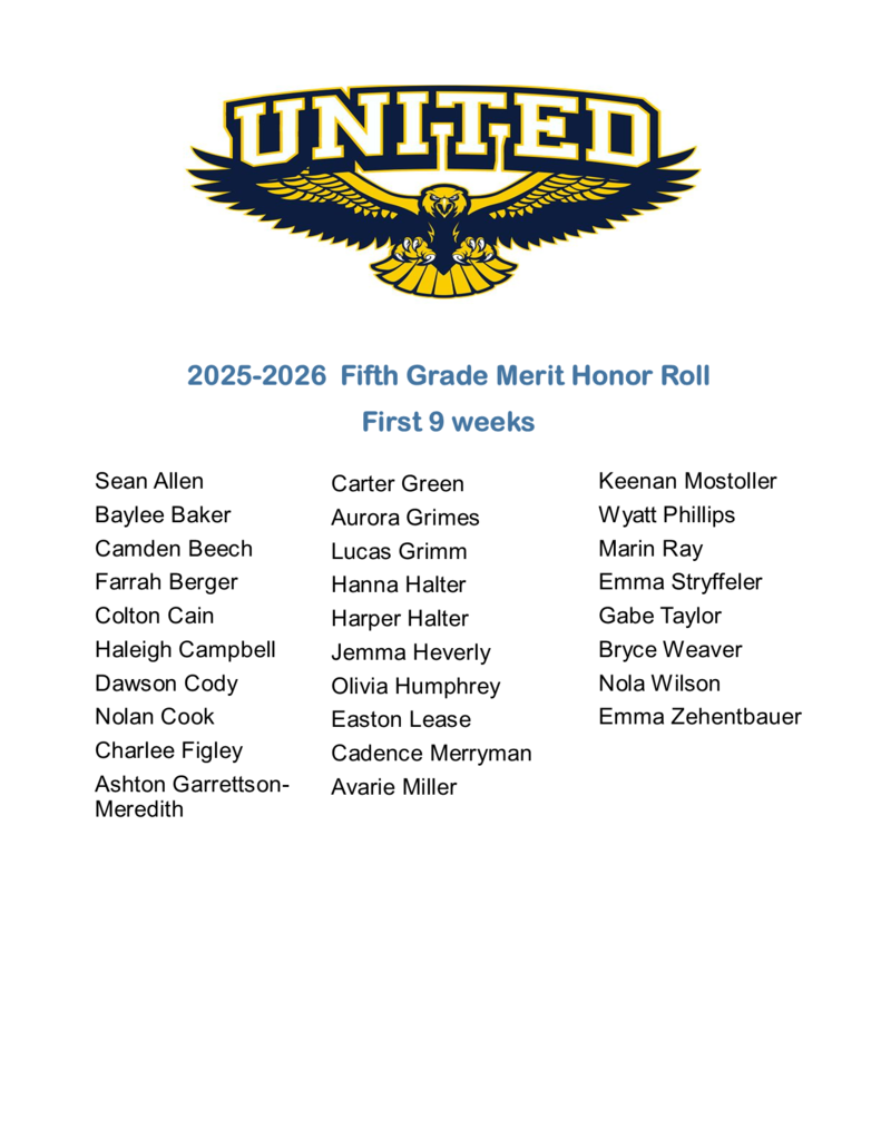 5th Merit Honor Roll
