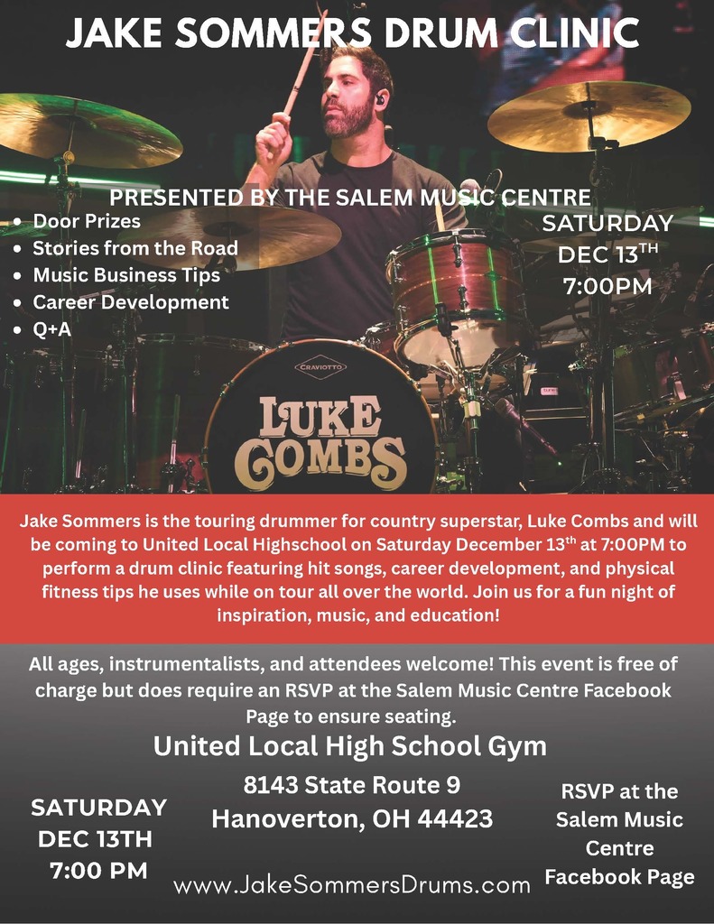 Jake Sommers Drum Clinic