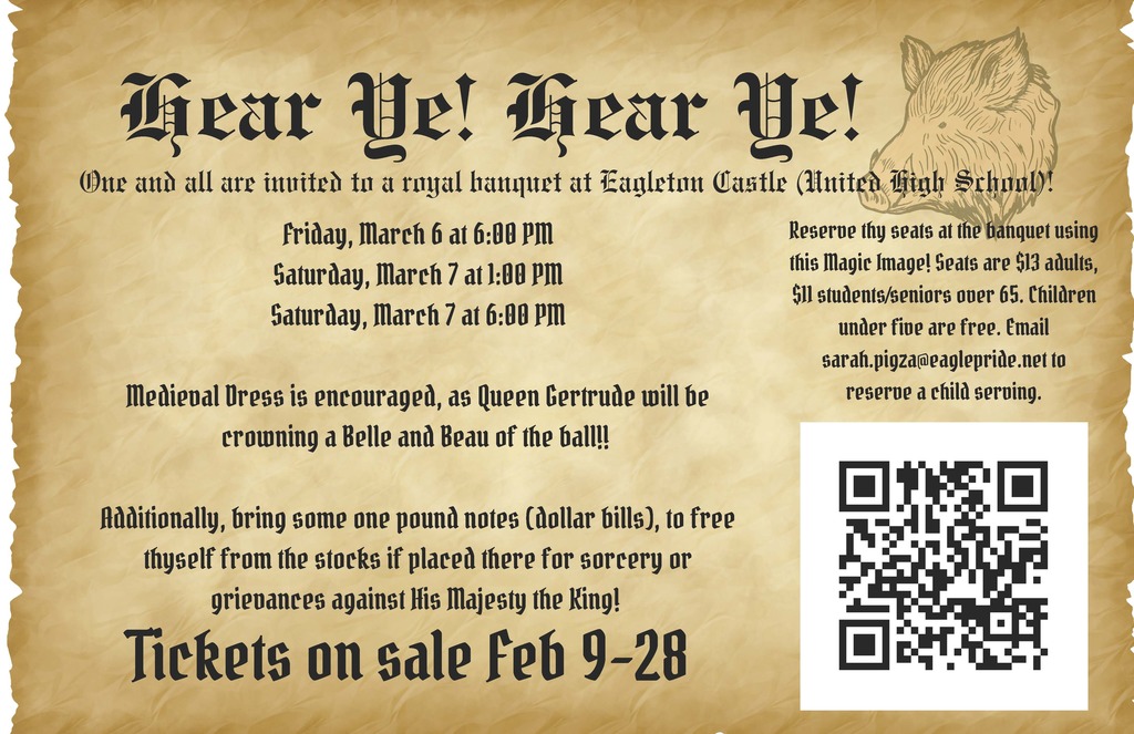 Royal Banquet at Eagleton Castle (United High School )