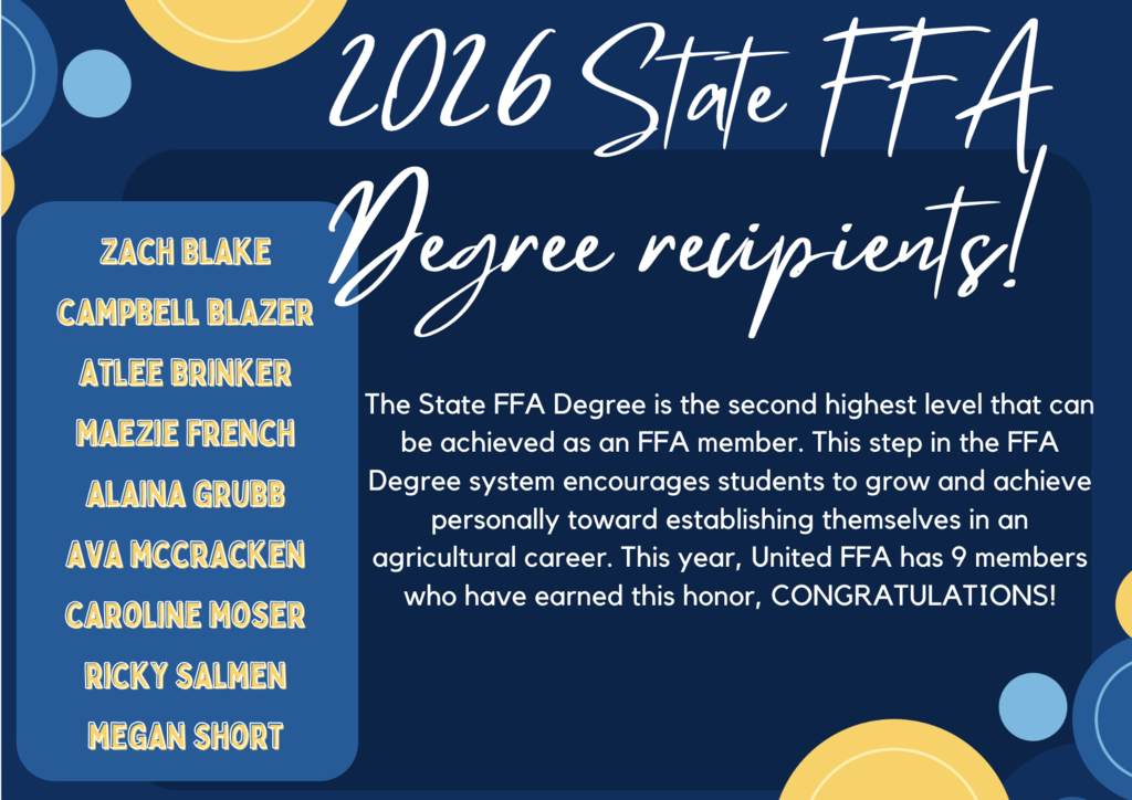2026 State FFA Degree Recipients