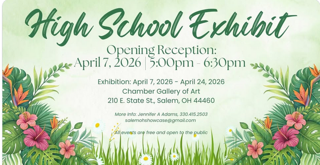 High School Exhibit at Chamber Gallery of Art