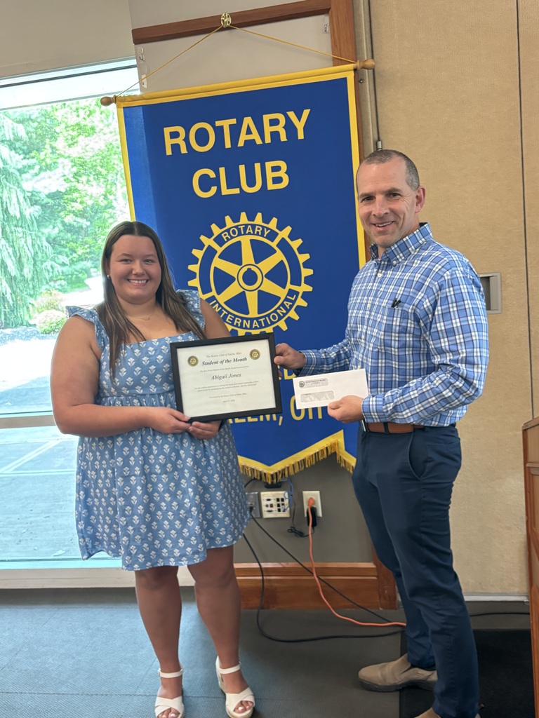 A. Jones Salem Rotary Student of the Month