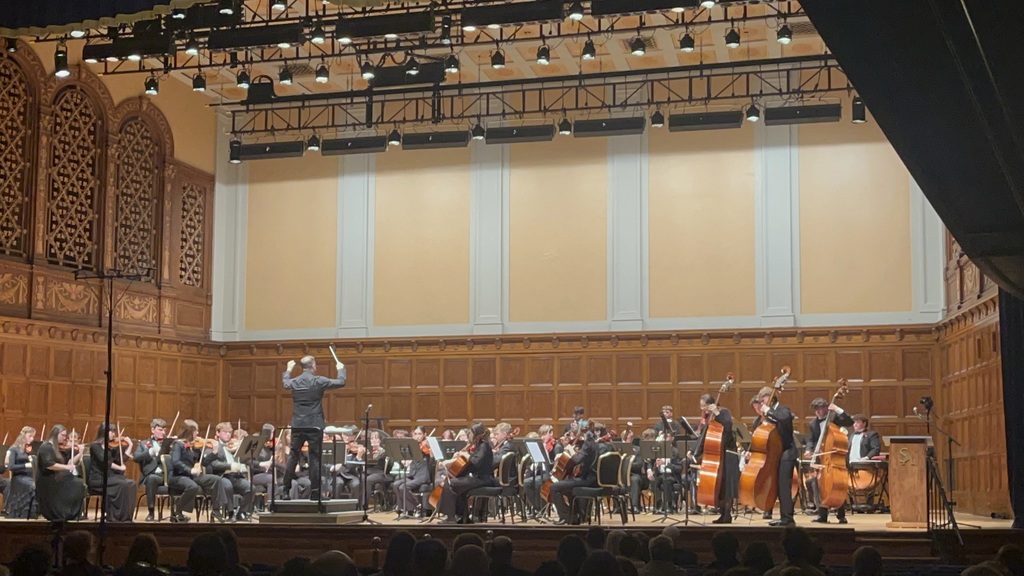 Luke Hull on his last performance with the YSYO as the principal percussionist.