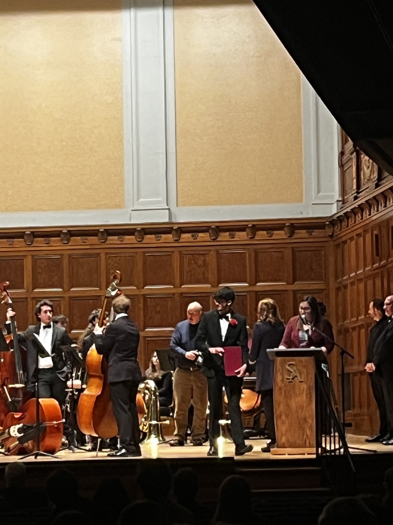 Luke Hull on his last performance with the YSYO as the principal percussionist.