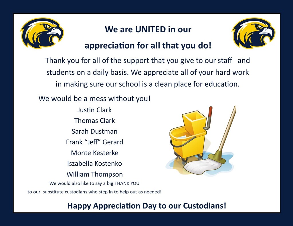 Thank you Custodians!