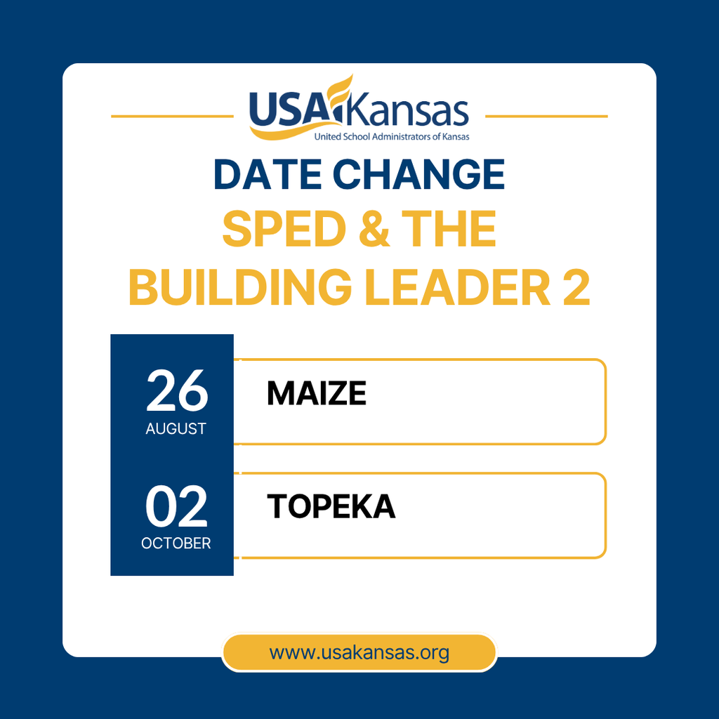 SPED & the Building Leader 2 Dates for Fall 2025