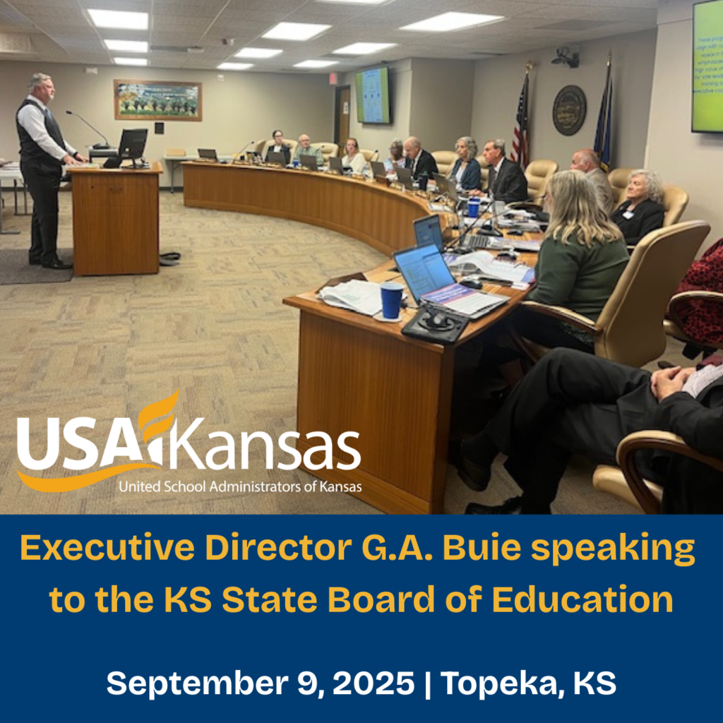 G.A. Buie at the KS State Board meeting