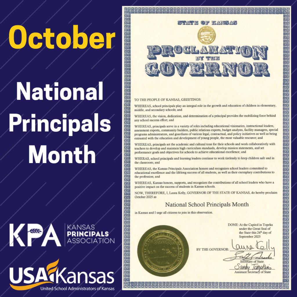 October is National Principals Month