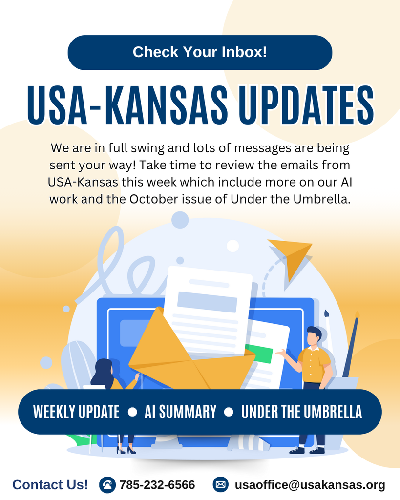 Check your email for USA Kansas updates. 