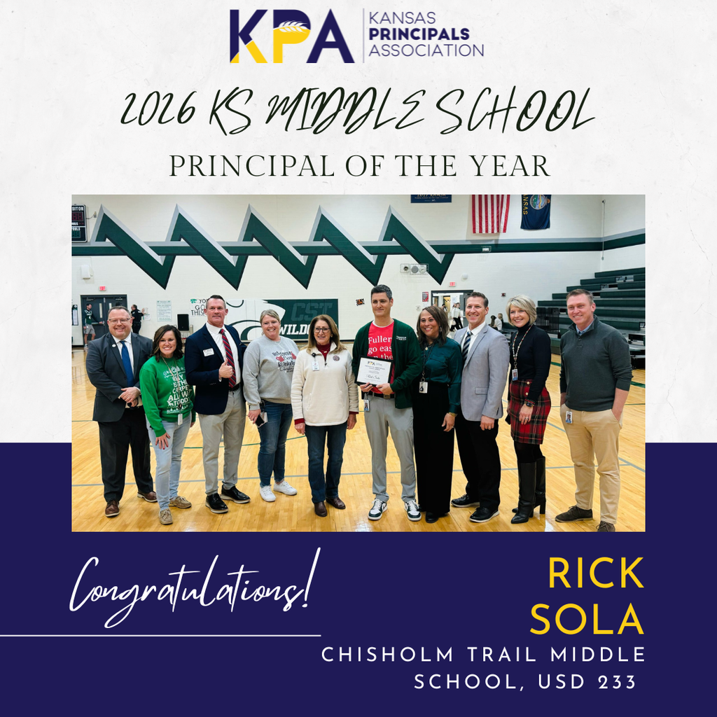 KS Middle School Principal of the Year Rick Sola