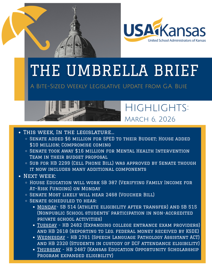 Weekly Legislative Update March 6, 2026