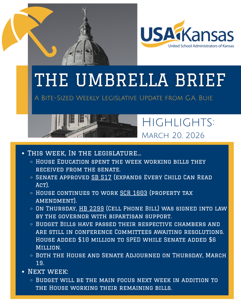 Legislative Bite-Sized Update