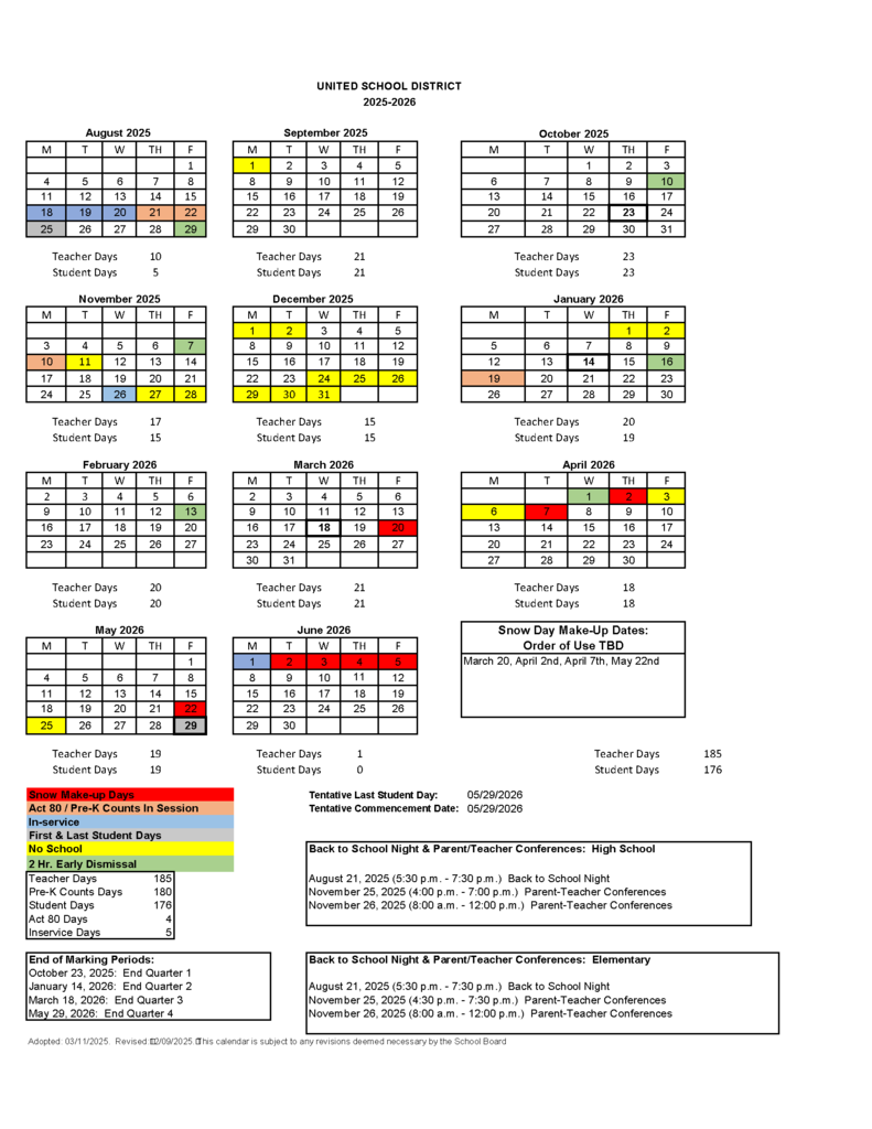 USD 2025-2026 Rev. 12/09/25 pg.1