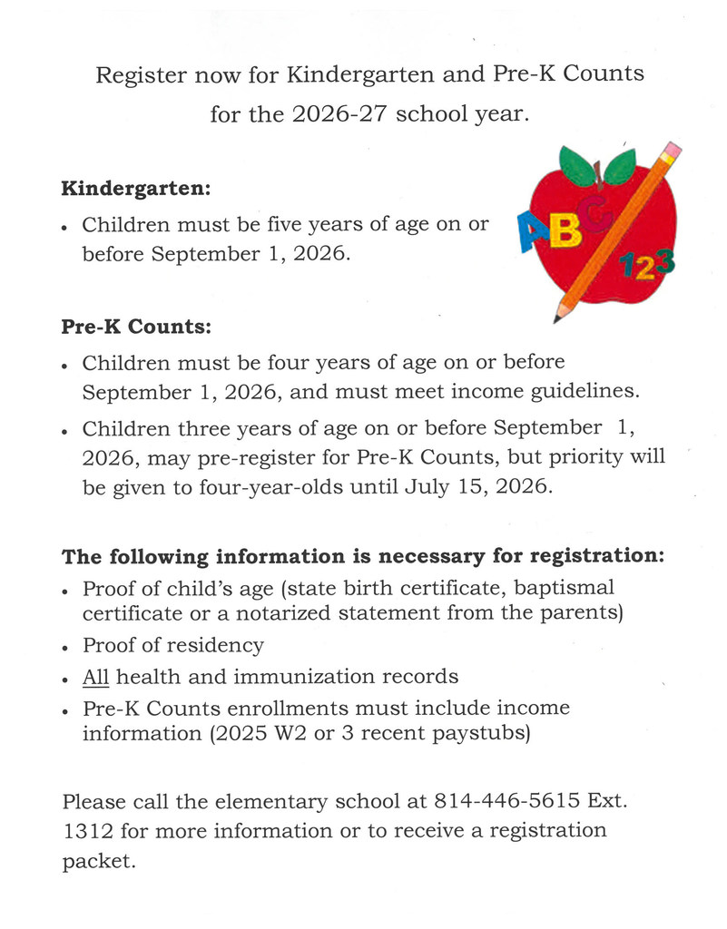 Kindergarten/Pre-K Counts Registration